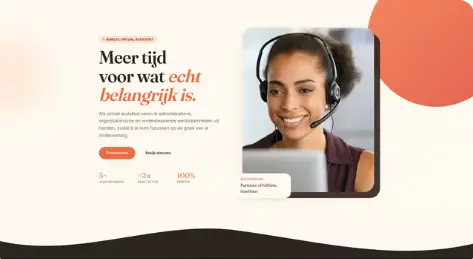 Voorbeeldwebsite — Virtual assistant