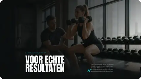 Voorbeeldwebsite — Personal trainer